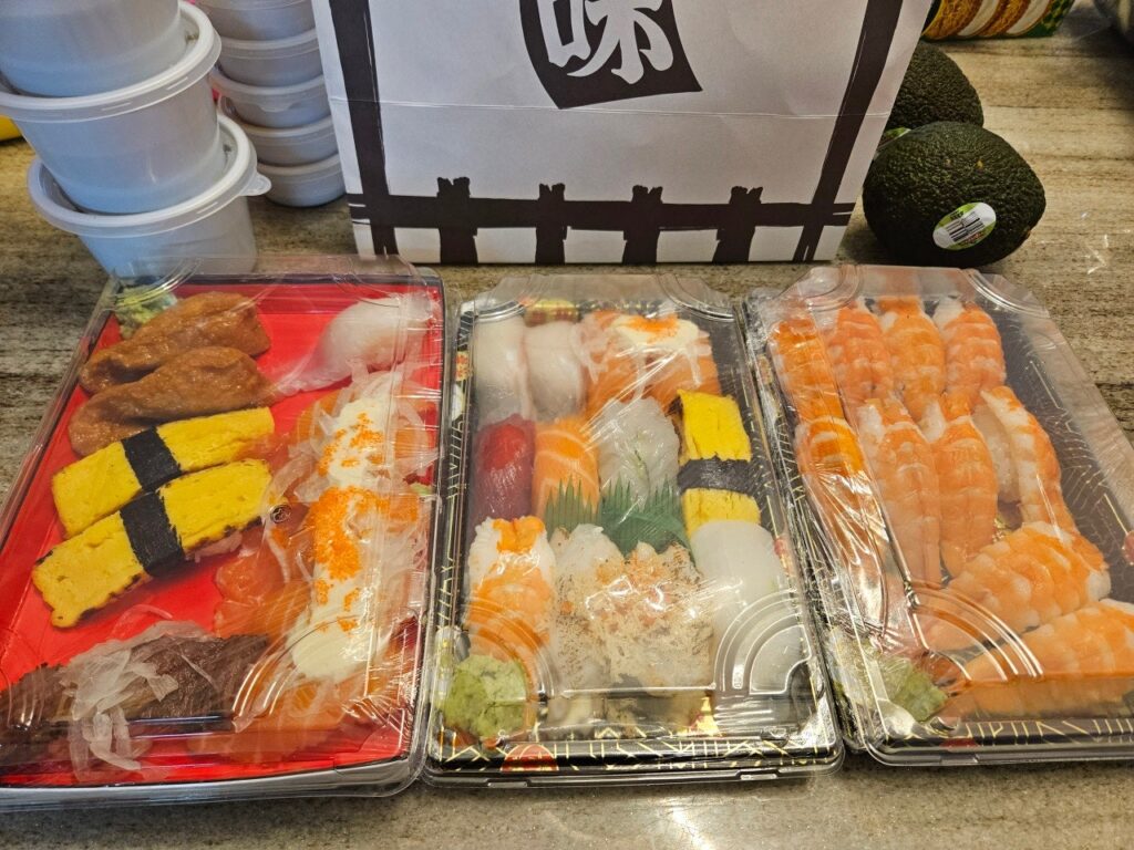 초밥 주문한 사진